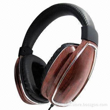 3.5mm Wired Good Sound Wood Headphones